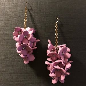 INDIE03 Handmade Cluster Flower PolyClay Earrings